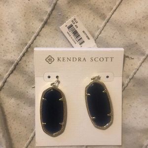 Kendra Scott Elle Gold blue gem earrings